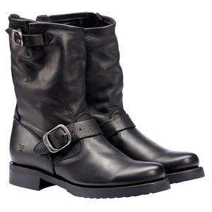 Frye Ladies Veronica Black Moto Engineer Boot NEW
